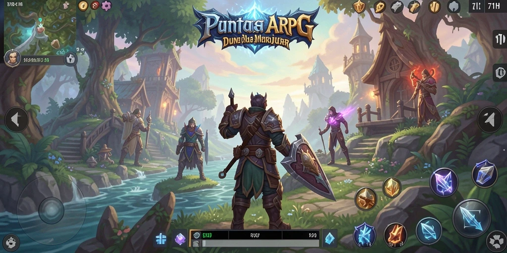 Tampilan gameplay ARPG yang seru dan penuh aksi di 71H.