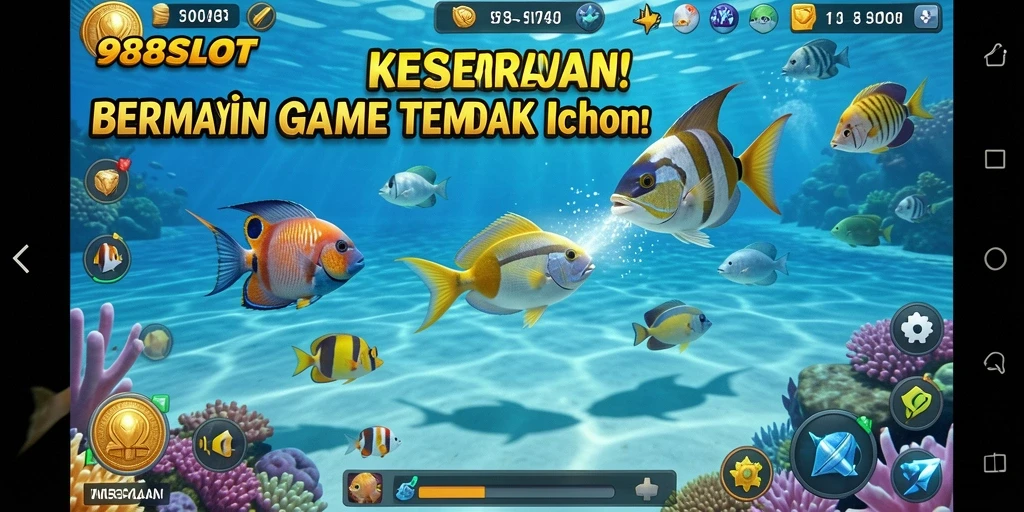 Gameplay seru di dalam <strong>988SLOT</strong> dengan banyak ikan yang menarik.