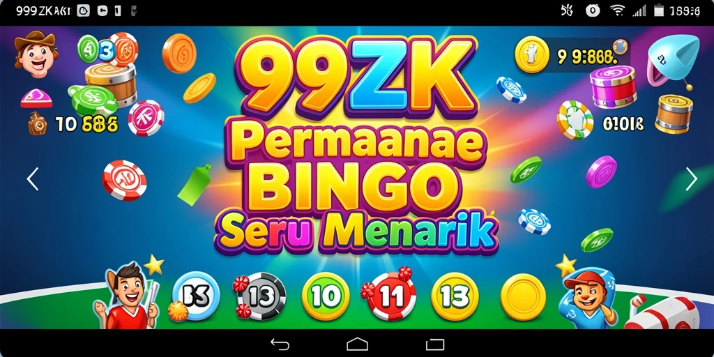 Screenshot utama 99ZK menampilkan gameplay Bingo yang menarik.