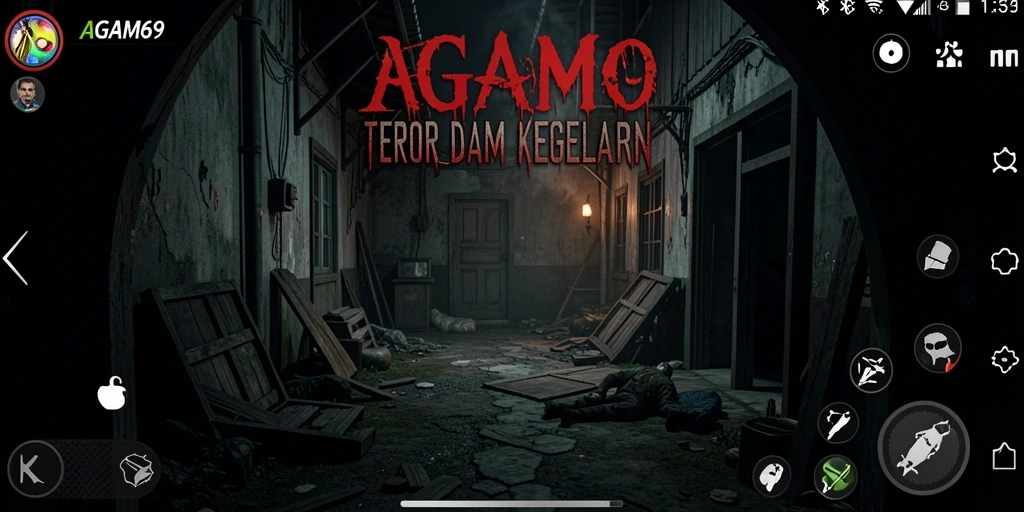 Tampilan gameplay menyeramkan dari AGAM69 penuh ketegangan.