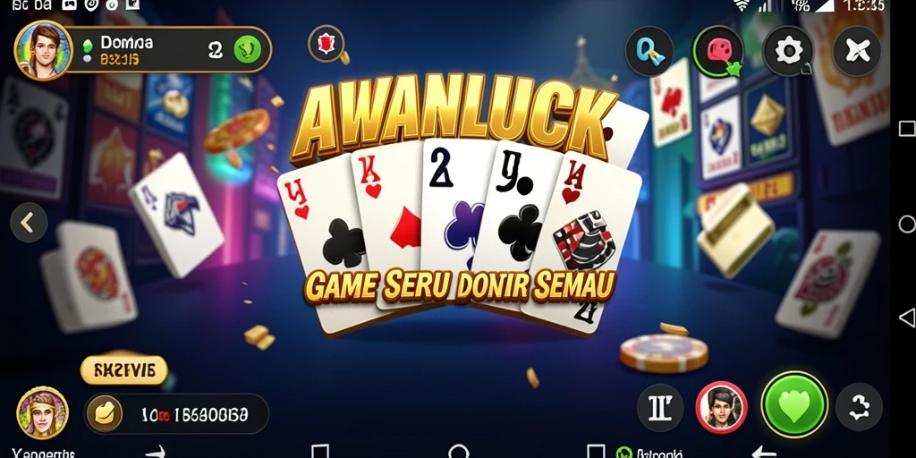 Tampilan seru gameplay AWANLUCK dengan pemain bersaing di Domino.