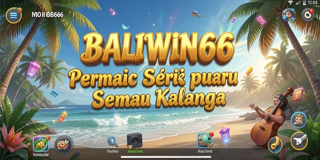 Screenshot utama BALIWIN66 menampilkan gameplay musik yang menarik.