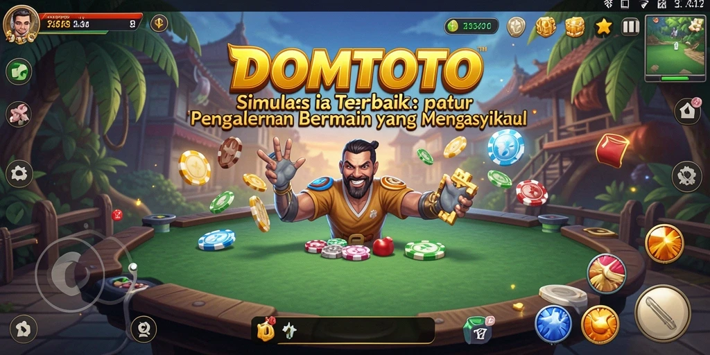 Tampilan gameplay DOMTOTO yang realistis dan menarik.