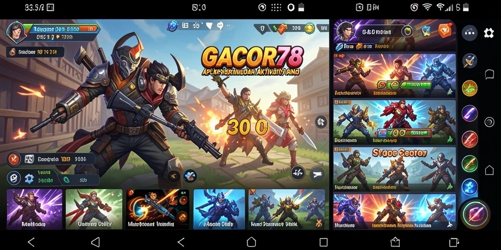 Screenshot GACOR78 menampilkan antarmuka aplikasi Utility yang intuitif.