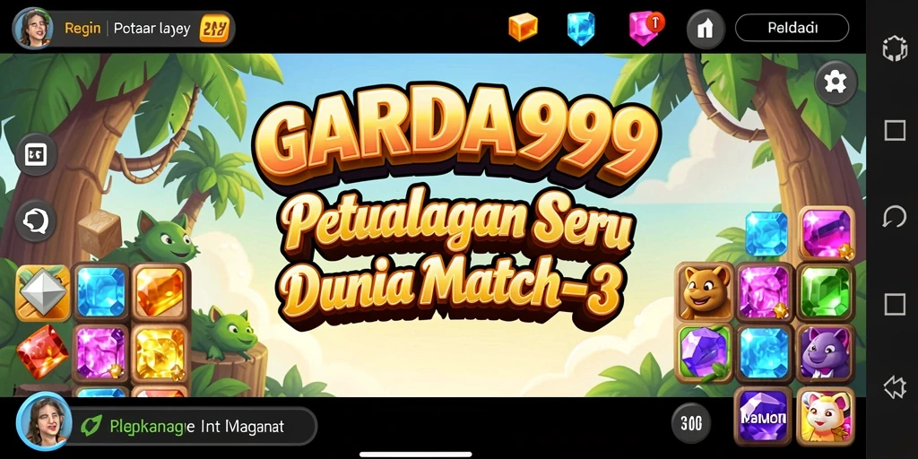 Tampilan gameplay yang menarik dan warna-warni dalam GARUDA999.
