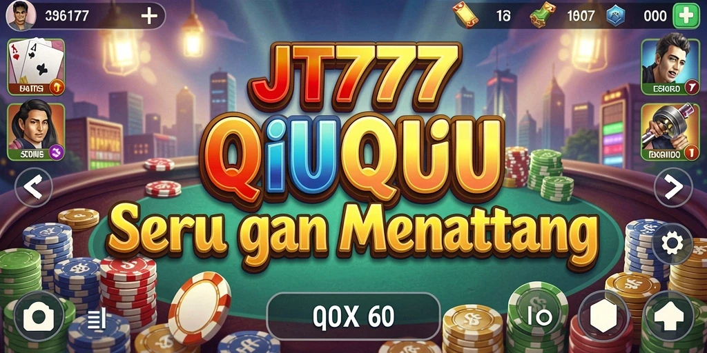 Screenshot JT777 menampilkan gameplay QiuQiu yang seru.