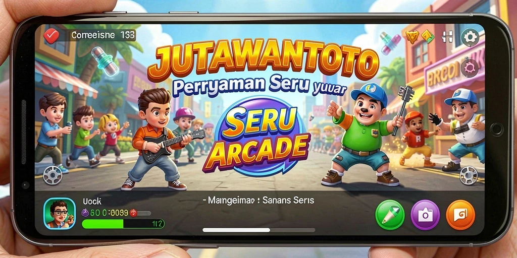 Screenshot JUTAWANTOTO menampilkan gameplay seru yang penuh warna.