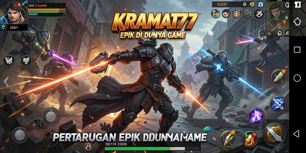 Tampilan gameplay KRAMAT77 yang menegangkan dan aksi pertarungan yang memukau.