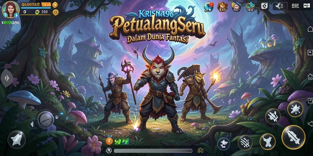 Screenshot KRISNA96 menampilkan aksi gameplay seru di dunia petualangan.