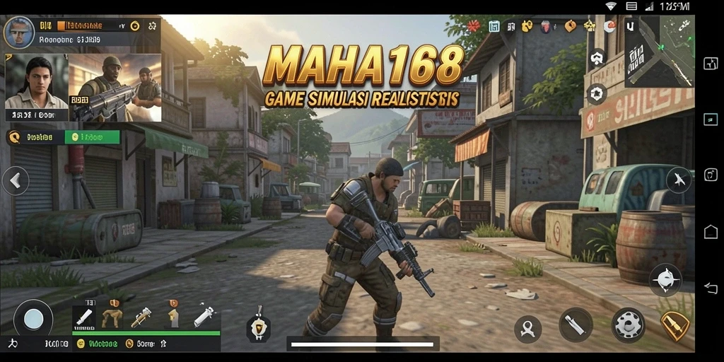 Tangkapan layar utama game MAHA168 menunjukkan aktivitas gameplay yang seru.
