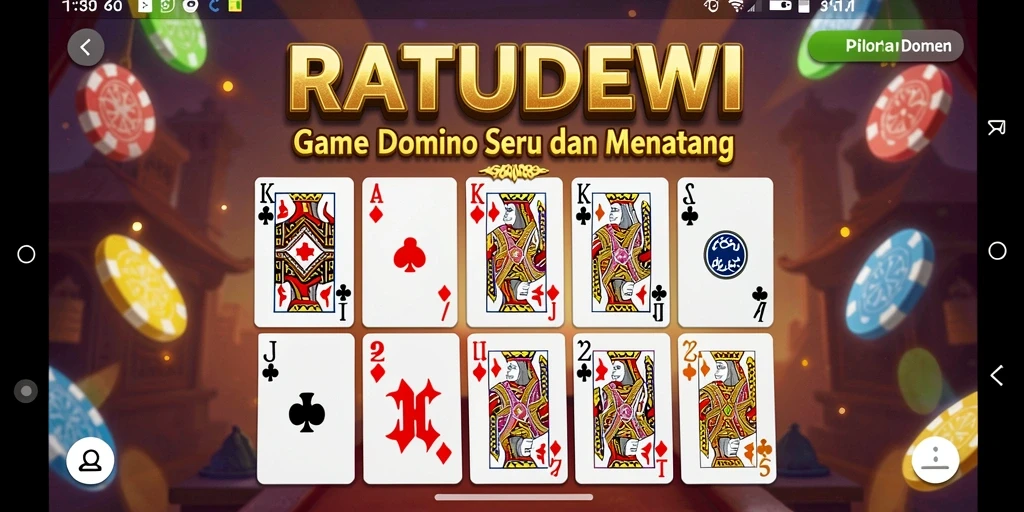 Tampilan gameplay seru di RATUDEWI yang menggugah semangat.
