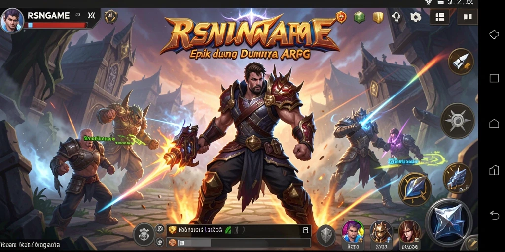 Tampilan dinamis dari pertempuran seru di dunia fantasi RSNGAME.