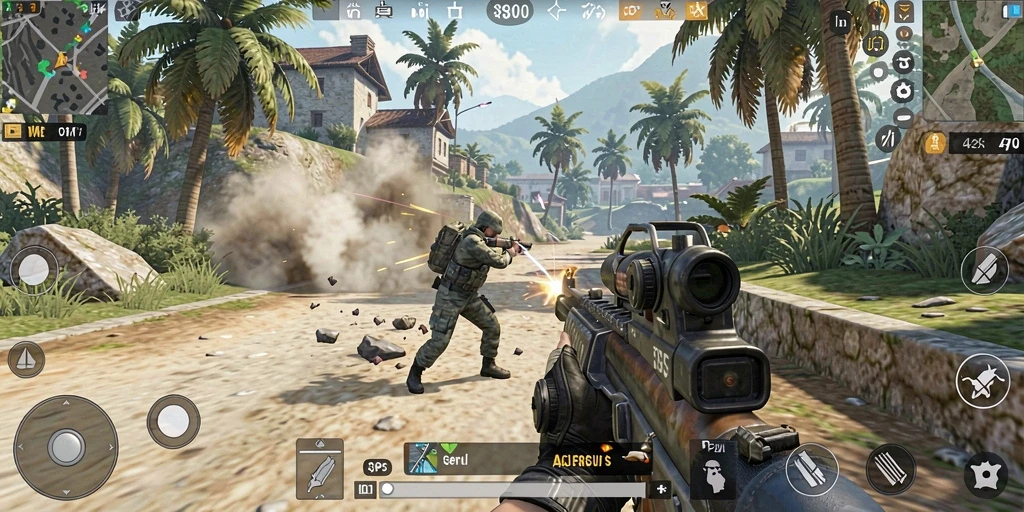 Tampilan gameplay S80 yang penuh aksi dan strategi mendebarkan.