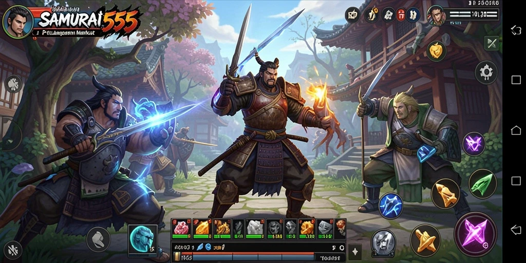 Gameplay penuh aksi dalam dunia samurai yang menakjubkan.