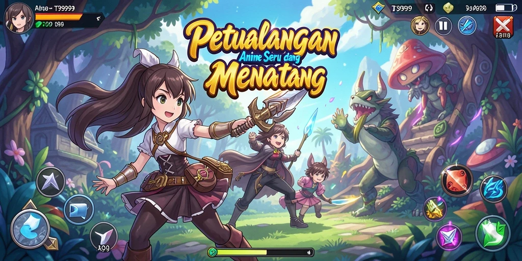 Gameplay seru dan karakter Anime yang menarik.