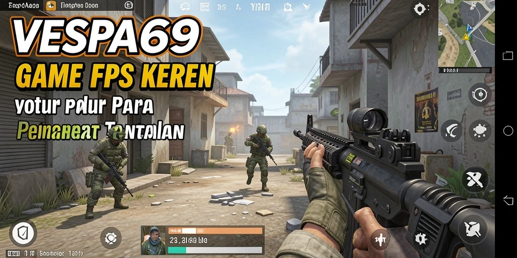 Gameplay mendebarkan dalam VESPA69 dengan grafis luar biasa.