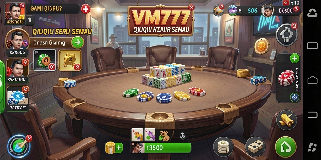Gameplay QiuQiu seru dan menantang di VM777.
