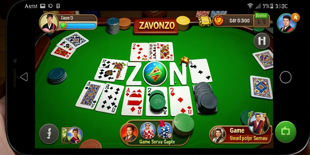 Tampilan gameplay seru dari ZAVONZO yang menghibur.